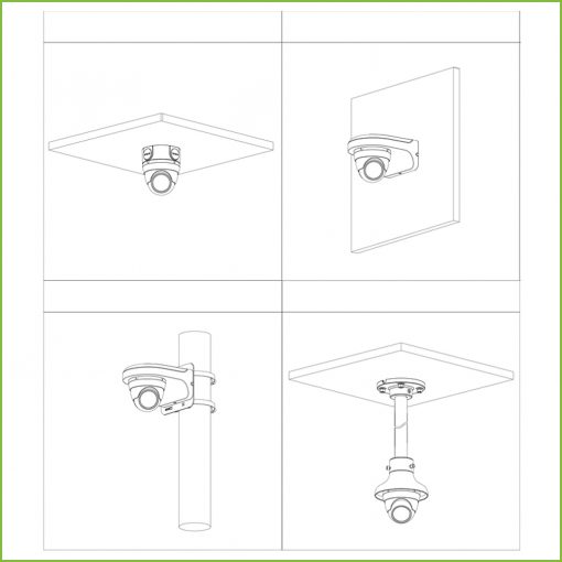 Cámara DOMO de Videovigillancia 1080p para pared o techo - Imagen 3
