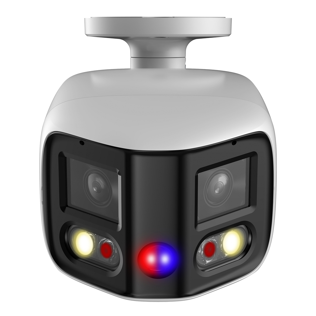 Cámara Tubular IP H265 2x4M TiOC 2.0 DUAL-LENS SPLICING WDR140dB LED20m/IR25m 2.8mm IP67 PoE SD AUDIO MIC E/S AI - Imagen 2